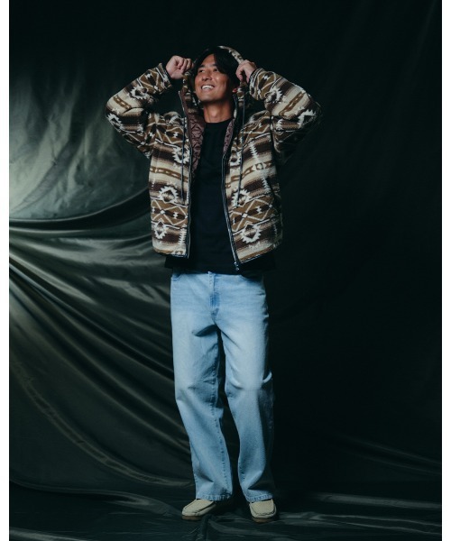 #Re:room（リルーム）の「ヴィンテージウォッシュドワイドデニムパンツ（デニムパンツ・メンズ・ブルー・SMALL/LARGE/MEDIUM）」の6枚目の写真