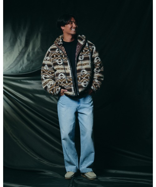 #Re:room（リルーム）の「ヴィンテージウォッシュドワイドデニムパンツ（デニムパンツ・メンズ・ブルー・SMALL/LARGE/MEDIUM）」の7枚目の写真