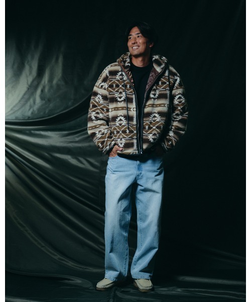 #Re:room（リルーム）の「ヴィンテージウォッシュドワイドデニムパンツ（デニムパンツ・メンズ・ブルー・SMALL/LARGE/MEDIUM）」の8枚目の写真