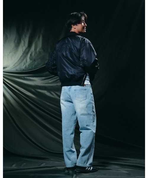 #Re:room（リルーム）の「ヴィンテージウォッシュドワイドデニムパンツ（デニムパンツ・メンズ・ブルー・SMALL/LARGE/MEDIUM）」の11枚目の写真