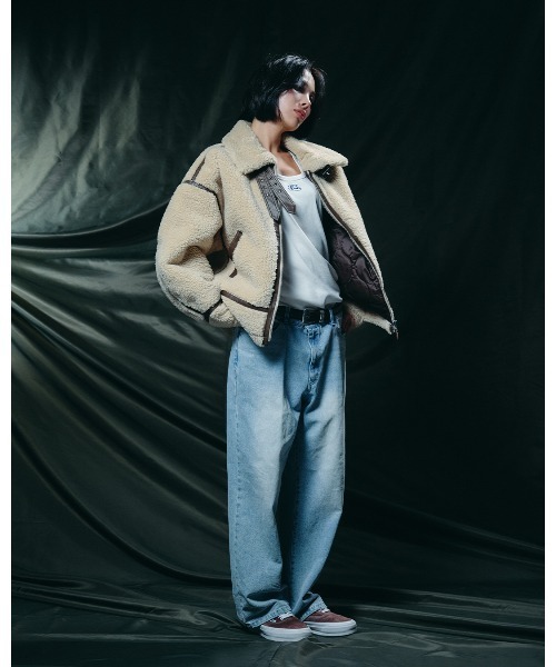 #Re:room（リルーム）の「ヴィンテージウォッシュドワイドデニムパンツ（デニムパンツ・メンズ・ブルー・SMALL/LARGE/MEDIUM）」の19枚目の写真