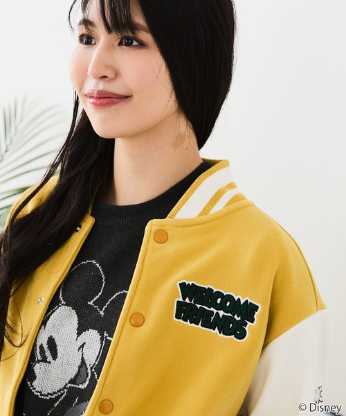 セール】【Disney/ディズニー】MICKEY MOUSE/ミッキーマウス 袖切替