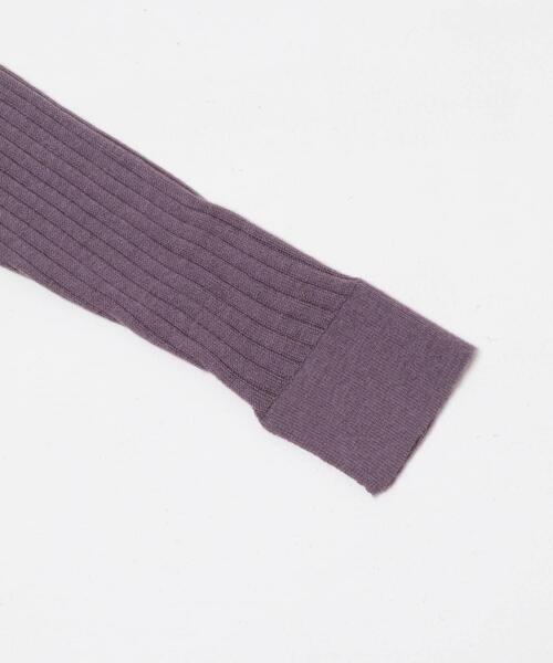 ITEMS URBANRESEARCH（アイテムズ アーバンリサーチ）の「シアーリブポロニット（ニット/セーター・レディース・パープル/グレー/カーキ・FREE）」の22枚目の写真