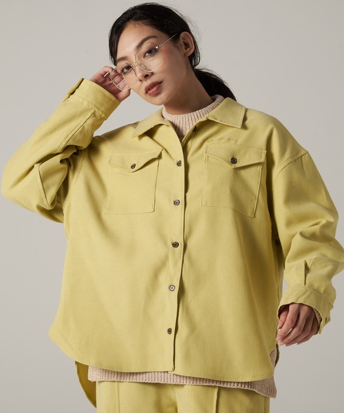 Eddie Bauer（エディーバウアー）の「トレイル オーバーシャツ（シャツ/ブラウス・レディース・ブラウン/ネイビー/ライトイエロー・S/M/L/XL）」の3枚目の写真