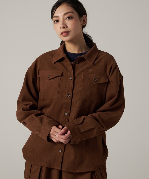 Eddie Bauer（エディーバウアー）の「トレイル オーバーシャツ（シャツ/ブラウス・レディース・ブラウン/ネイビー/ライトイエロー・S/M/L/XL）」の10枚目の写真