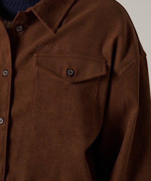 Eddie Bauer（エディーバウアー）の「トレイル オーバーシャツ（シャツ/ブラウス・レディース・ブラウン/ネイビー/ライトイエロー・S/M/L/XL）」の15枚目の写真