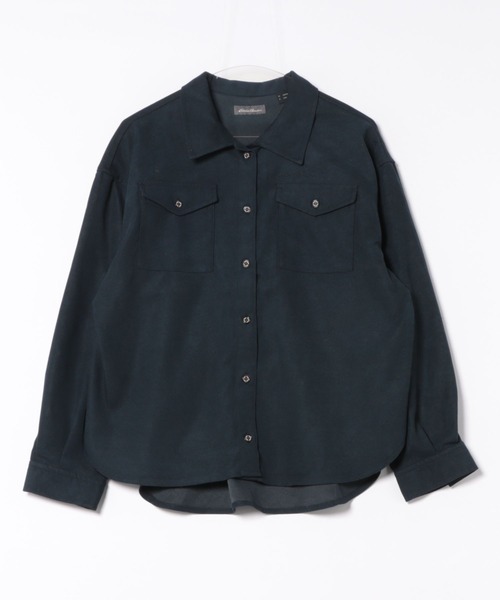 Eddie Bauer（エディーバウアー）の「トレイル オーバーシャツ（シャツ/ブラウス・レディース・ブラウン/ネイビー/ライトイエロー・S/M/L/XL）」の19枚目の写真