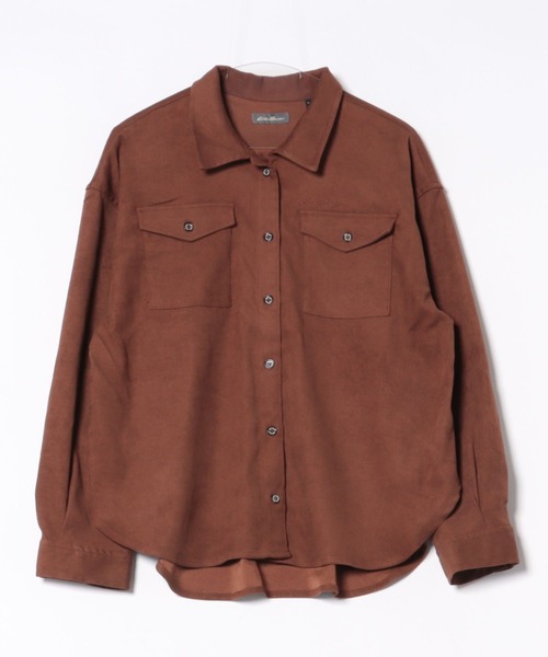 Eddie Bauer（エディーバウアー）の「トレイル オーバーシャツ（シャツ/ブラウス・レディース・ブラウン/ネイビー/ライトイエロー・S/M/L/XL）」の21枚目の写真