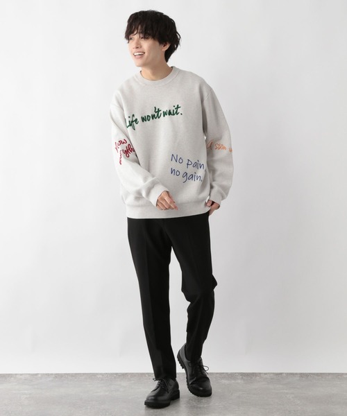 スウェットライクオテラクニット/ロゴ/581070（ニット/セーター