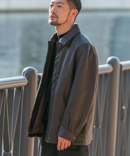 セール】『XLサイズあり』ビーガンファブリックコーチジャケット