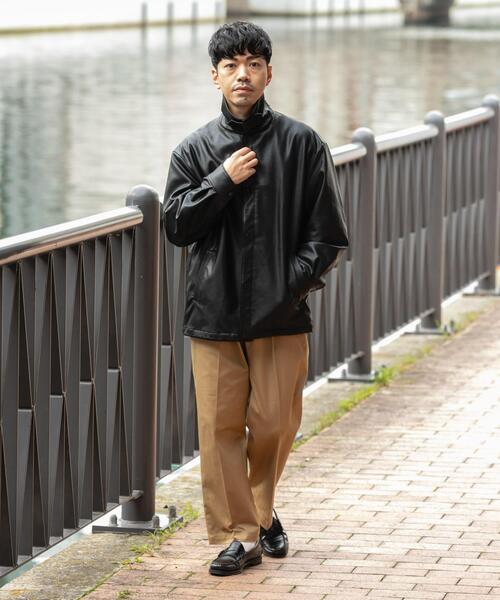 セール】『XLサイズあり』ビーガンファブリックコーチジャケット