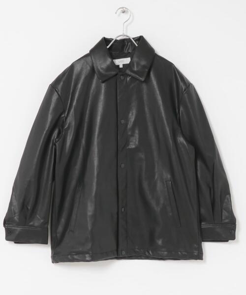 セール】『XLサイズあり』ビーガンファブリックコーチジャケット