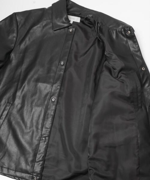 URBAN RESEARCH ROSSO MEN（アーバンリサーチロッソメン）の「『XLサイズあり』ビーガンファブリックコーチジャケット（カバーオール・メンズ・ダークブラウン/ブラック・X-LARGE/MEDIUM/LARGE）」の17枚目の写真