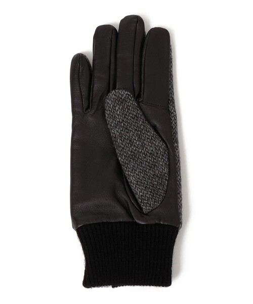 SHIPS any（シップス エニィ）の「SHIPS any:〈スマホ/タッチパネル対応〉MOON ツイード/レザー コンビ リブ グローブ◇（手袋・メンズ・グレー/ダークグレー/ネイビー・ONE SIZE）」の12枚目の写真