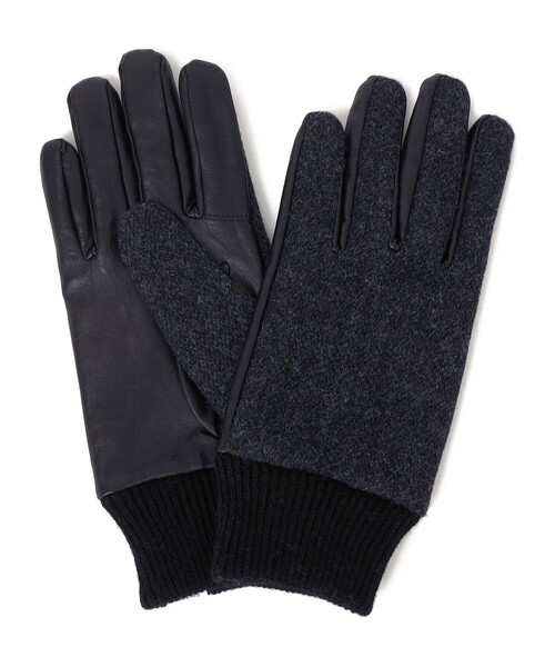 SHIPS any（シップス エニィ）の「SHIPS any:〈スマホ/タッチパネル対応〉MOON ツイード/レザー コンビ リブ グローブ◇（手袋・メンズ・グレー/ダークグレー/ネイビー・ONE SIZE）」の19枚目の写真