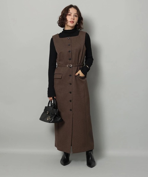 フロントボタンIラインワンピース（ワンピース）｜Arpege story