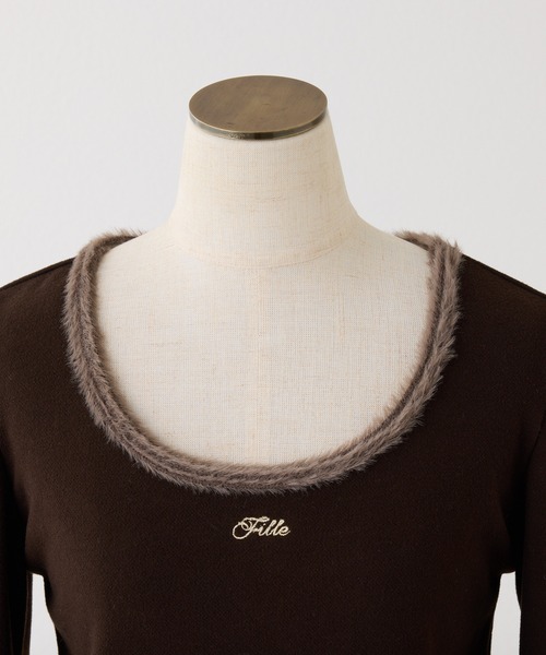 one after another NICE CLAUP（ワンアフターアナザーナイスクラップ）の「シュシュセットトップス（Tシャツ/カットソー・レディース・ブラウン/ブラック/アイボリー・FREE）」の18枚目の写真