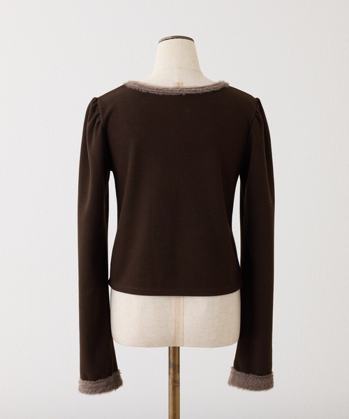 one after another NICE CLAUP（ワンアフターアナザーナイスクラップ）の「シュシュセットトップス（Tシャツ/カットソー・レディース・ブラウン/ブラック/アイボリー・FREE）」の12枚目の写真