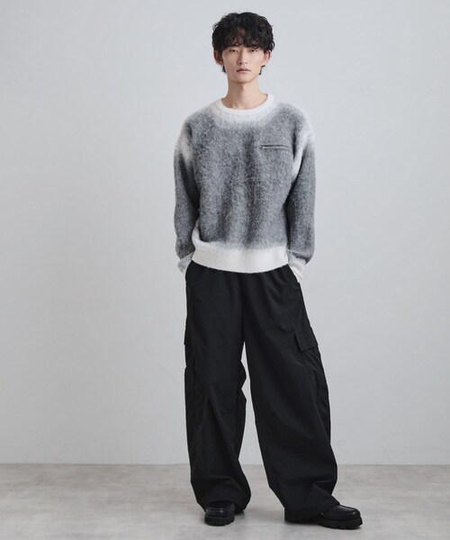 tk.TAKEO KIKUCHI（ティーケータケオキクチ）の「グラデーションニット（ニット/セーター・メンズ・ブラック/ブラウン系その他/グレー・02/03/04）」の5枚目の写真