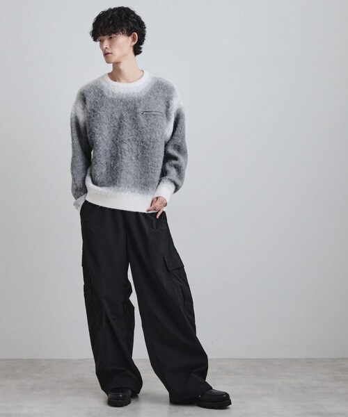 tk.TAKEO KIKUCHI（ティーケータケオキクチ）の「グラデーションニット（ニット/セーター・メンズ・ブラック/ブラウン系その他/グレー・02/03/04）」の6枚目の写真