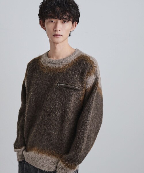 tk.TAKEO KIKUCHI（ティーケータケオキクチ）の「グラデーションニット（ニット/セーター・メンズ・ブラック/ブラウン系その他/グレー・02/03/04）」の12枚目の写真