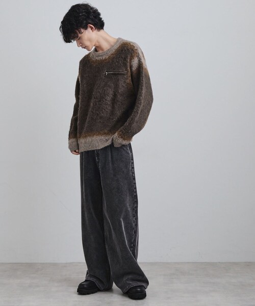 tk.TAKEO KIKUCHI（ティーケータケオキクチ）の「グラデーションニット（ニット/セーター・メンズ・ブラック/ブラウン系その他/グレー・02/03/04）」の14枚目の写真