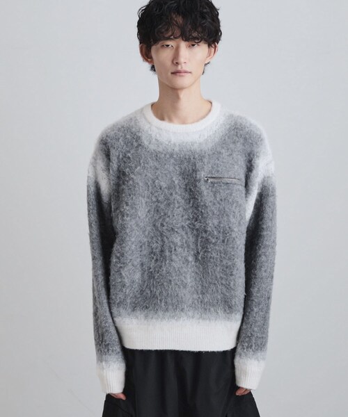 tk.TAKEO KIKUCHI（ティーケータケオキクチ）の「グラデーションニット（ニット/セーター・メンズ・ブラック/ブラウン系その他/グレー・02/03/04）」の16枚目の写真