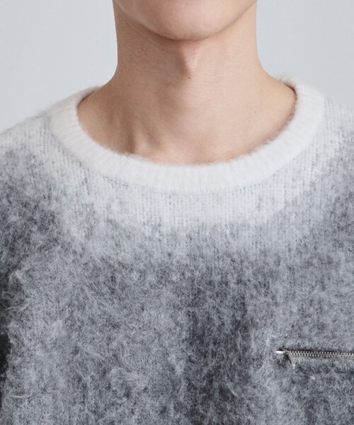 tk.TAKEO KIKUCHI（ティーケータケオキクチ）の「グラデーションニット（ニット/セーター・メンズ・ブラック/ブラウン系その他/グレー・02/03/04）」の19枚目の写真