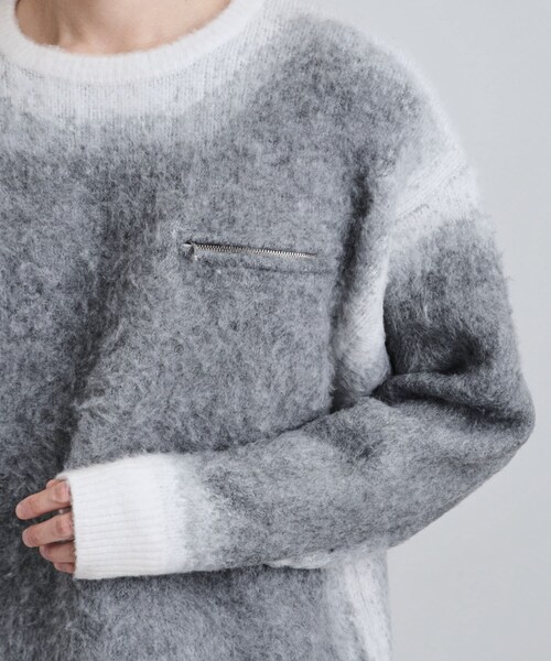 tk.TAKEO KIKUCHI（ティーケータケオキクチ）の「グラデーションニット（ニット/セーター・メンズ・ブラック/ブラウン系その他/グレー・02/03/04）」の20枚目の写真