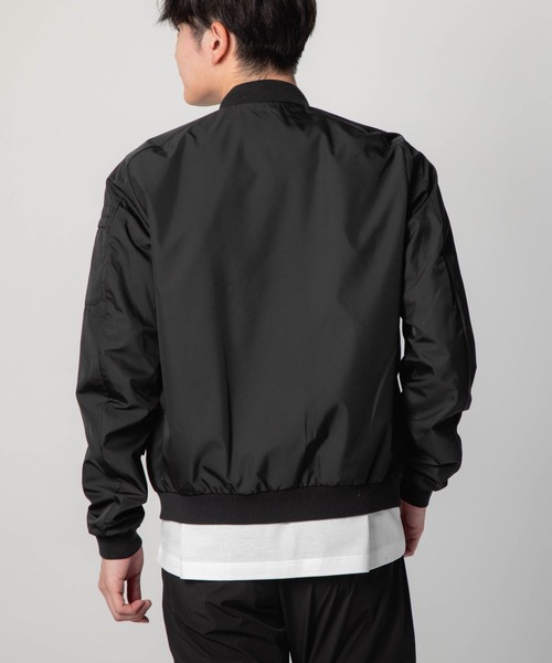 美品　MooRER CORELLI ムーレー　コレッリ　ブラック　46 セール】MOORER CORELLI-WK ムーレー コレッリ MA-1タイプ ブルゾン