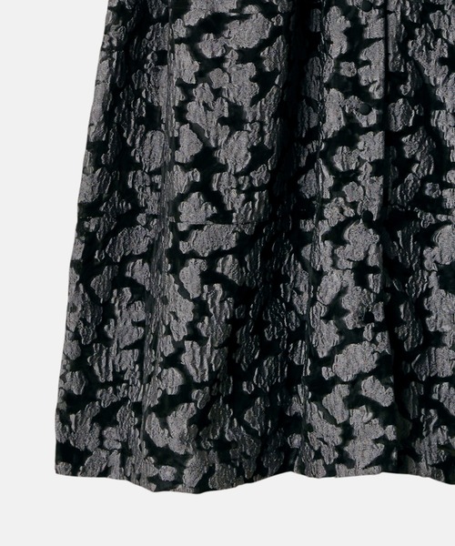 LE CIEL BLEU(ルシェルブルー)の「クラシックシアージャカードドレス / Classic Sheer Jacquard Dress(ワンピース・レディース・ブラック/チャコールグレー・36/38)」の17枚目の写真
