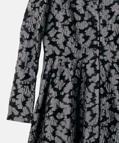 LE CIEL BLEU(ルシェルブルー)の「クラシックシアージャカードドレス / Classic Sheer Jacquard Dress(ワンピース・レディース・ブラック/チャコールグレー・36/38)」の16枚目の写真