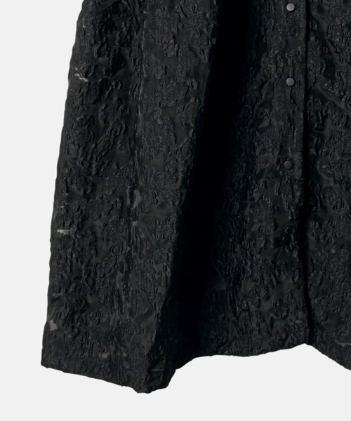 LE CIEL BLEU(ルシェルブルー)の「クラシックシアージャカードドレス / Classic Sheer Jacquard Dress(ワンピース・レディース・ブラック/チャコールグレー・36/38)」の14枚目の写真