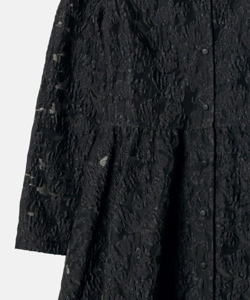LE CIEL BLEU(ルシェルブルー)の「クラシックシアージャカードドレス / Classic Sheer Jacquard Dress(ワンピース・レディース・ブラック/チャコールグレー・36/38)」の13枚目の写真