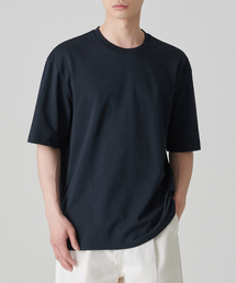 MUSINSA STANDARD（ムシンサスタンダード）の「[Cool Standard] Relaxed Fit Crew Neck Pique T-Shirt [Navy]（Tシャツ/カットソー・メンズ）」
