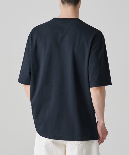 MUSINSA STANDARD（ムシンサスタンダード）の「[クールタンダード] リラックスフィットクルーネックピケTシャツ [ネイビー]（Tシャツ/カットソー・メンズ・その他・SMALL/MEDIUM/LARGE/X-LARGE/XX-LARGE/XXX-LARGE）」の2枚目の写真