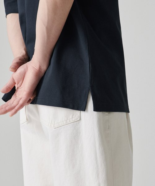 MUSINSA STANDARD（ムシンサスタンダード）の「[クールタンダード] リラックスフィットクルーネックピケTシャツ [ネイビー]（Tシャツ/カットソー・メンズ・その他・SMALL/MEDIUM/LARGE/X-LARGE/XX-LARGE/XXX-LARGE）」の6枚目の写真