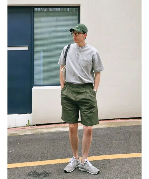 MUSINSA STANDARD（ムシンサスタンダード）の「コットングルカショーツ [カーキ]（その他パンツ・メンズ・その他・30/31/27/28/29/32/33/34/36/38）」の8枚目の写真
