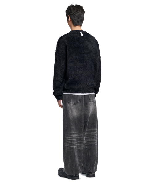 NOMANUAL(NOMANUAL)の「FUZZ HAIRY KNIT - BLACK(ニット/セーター・レディース・その他・X-LARGE/SMALL/MEDIUM/LARGE)」の4枚目の写真
