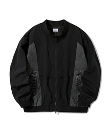 Verdnt（バーダント）の「デニムブロックナイロンジャケット[ブラック]（ナイロンジャケット）」