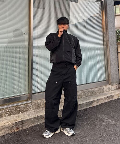 Verdnt（バーダント）の「デニムブロックナイロンジャケット[ブラック]（ナイロンジャケット・レディース・ブラック・MEDIUM/LARGE/SMALL）」の9枚目の写真