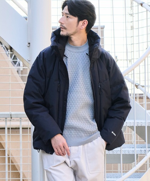 +phenix（プラスフェニックス）の「【+phenix / プラスフェニックス】別注 ゴアテックス ダウンジャケット / GORE-TEX DOWN JACKET（ダウンジャケット/コート・メンズ・ネイビー/ブラック・SMALL/MEDIUM/LARGE/X-LARGE）」の22枚目の写真