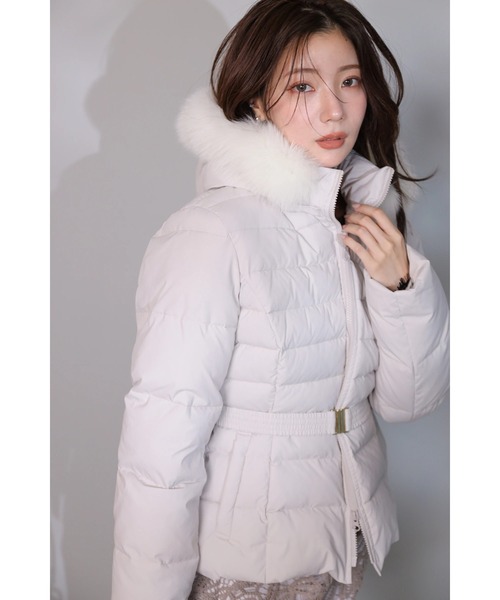 ウエストマークミディパフィーコート（ダウンジャケット/コート