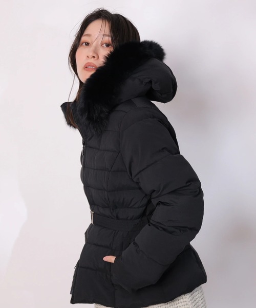 ウエストマークミディパフィーコート（ダウンジャケット/コート