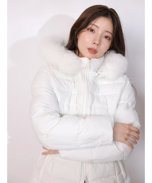 ウエストマークミディパフィーコート（ダウンジャケット/コート