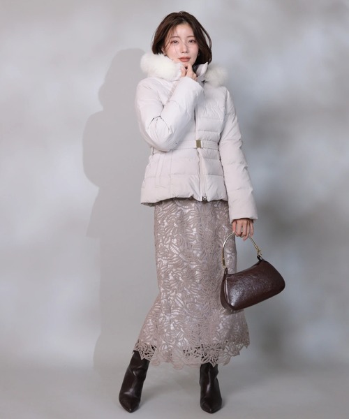 ウエストマークミディパフィーコート（ダウンジャケット/コート