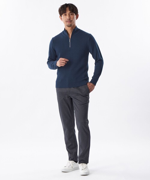 EPOCA UOMO(エポカウォモ)の「コーデュラナイロンツイードパンツ(その他パンツ・メンズ・ネイビー/ブラック・48/46)」の3枚目の写真