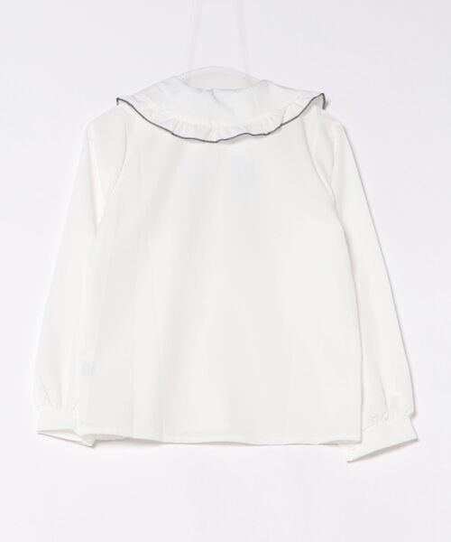 Mayree（メイリー）の「【Mayree】フリルカラーブラウス／黒リボン付き（シャツ/ブラウス・レディース・ホワイト・SMALL/MEDIUM/LARGE）」の2枚目の写真