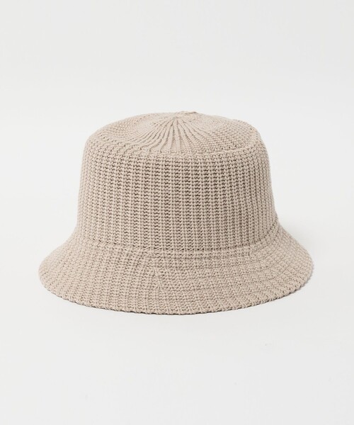 green label relaxing(グリーンレーベルリラクシング)の「GLR ニット バケットハット(ハット・メンズ・ナチュラル/ブラック/ワイン・FREE)」の3枚目の写真