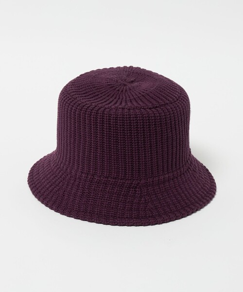 green label relaxing(グリーンレーベルリラクシング)の「GLR ニット バケットハット(ハット・メンズ・ナチュラル/ブラック/ワイン・FREE)」の15枚目の写真